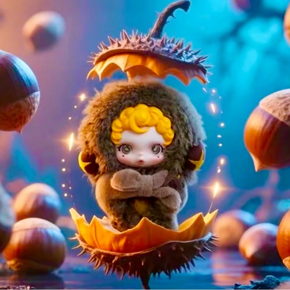 SKULLPANDA You Found Me! Series Plush Doll Pendant | Sneaky Chestnut